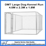 4mx2.3mx1.8m  Large galvanised dog kennel run