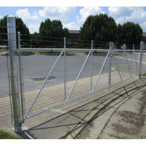 Security chain link fence