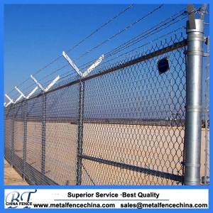 Security chain link fence